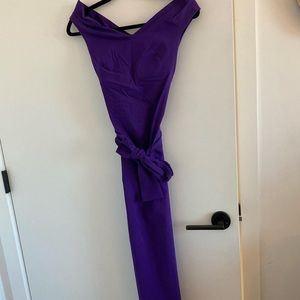 Vesper purple stretchy dress